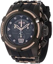 Big Sale Invicta Men's 12300 Bolt Zeus Chronograph Black Dial Black Polyurethane Watch