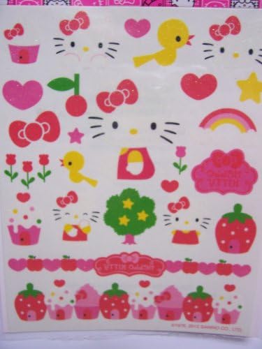 Hello Kitty Glitter Tattoos ~ Happiness & Kitty Fun (25 Tattoos)