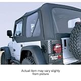 Rugged Ridge Fabric Replacement Tops Black Denim Tinted Window, Door Skins Included 1997 - 2002 Jeep Wrangler TJ