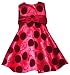 Rare Editions Girls 2-6x Velvet And Sequin Dot Dress