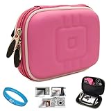 EVA Magenta Camera Case for Sony Cybershot DSC-HX9V Digital Camera + Univer ....
