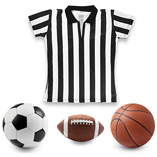 Crown Sporting Goods Women's Official Striped Referee/Umpire Jersey