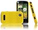 Motorola EX128 EX128G EX124 EX124G Mesh Hard Cover Skin Case Protector (Yellow color)
