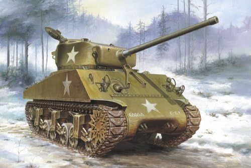 1/35 Scale U.S Medium Tank M4A3(76)W Sherman Model Construction Kit by Tasca
