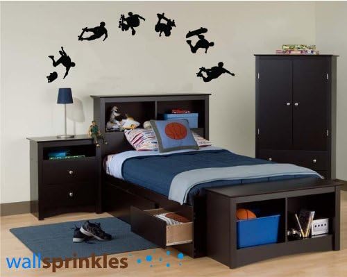 6 Skateboarders - Boy Wall Stickers Art Decals Decor