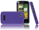 Purple Motorola EX128 EX128G EX124 EX124G Mesh Hard Cover Skin Case Protect ....