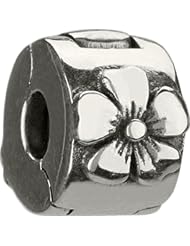 Chamilia Silver Freedom Lock Hibicus Flower Bead Charm