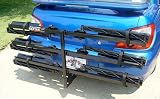 Raxter Folding 3-Bike Wheel Mount Bike Rack for 1.25" Hitch