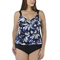 Merona&reg; Plus Riviera Print Tankini - Blue/Foil
