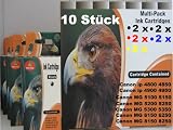 10 Druckerpatronen für Canon, ersatz für PGI-525BK CLI-526BK CLI-526C CLI-526M CLI-526Y, 2xsch(525BK) 2xsch(526BK) 2xblau(526C) 2xrot(526M) 2xgelb