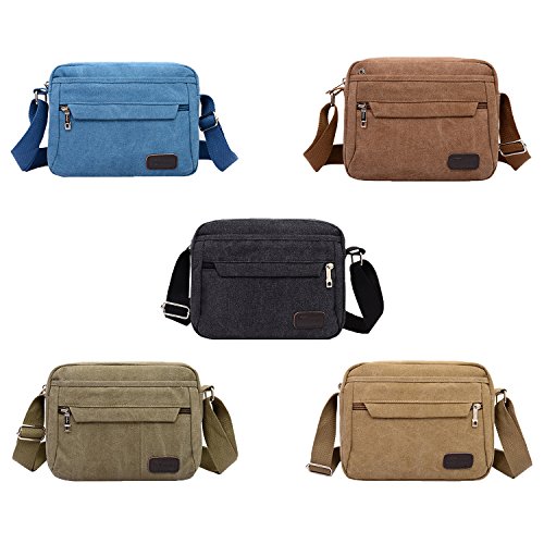 Fabuxry® Women's Casual Travel Hobo Shoulder Bags Canvas Everyday Purse Zipper Satchel Bag