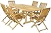 Newbury 6 Person Garden Furniture Set inc Parasol & Seat Pads - Green