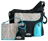JJ Cole System Bag - Black/Lagoon