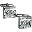 Silver Studs Cufflinks Sterling Silver Zircon Gemstone - Men's Jewelry (cflng263) ~ ShalinCraft