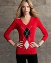 Tommy Hilfiger Archaic Argyle V-Neck Sweater