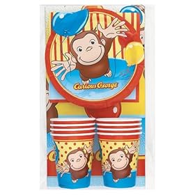 Curious George - Party Supplies - Party Pak for 8