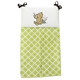 Disney My Friend Pooh Diaper Stacker, Sage/Ivory
