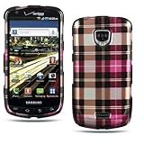 CRYSTAL PINK Checker Design Protector Hard Cover Case for Samsung Droid Cha ....