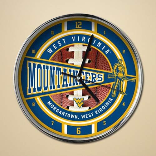 West Virginia Chrome Clock Picture