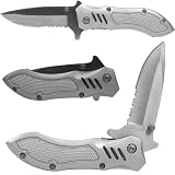 Tactical Knife - Silver - 4 5 inches