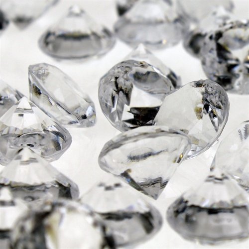 Acrylic Crystal Diamond Confetti Bag Clear