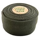 Green Grips Bar Tape with 2 Wooden Cork End Plugs, Dark Green