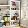 South Shore Axess Collection 5-Shelf Bookcase, Pure White
