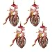 Sc Sports Kansas City Chiefs Striped Acrylic Football Snowman Size: Set Of 6
