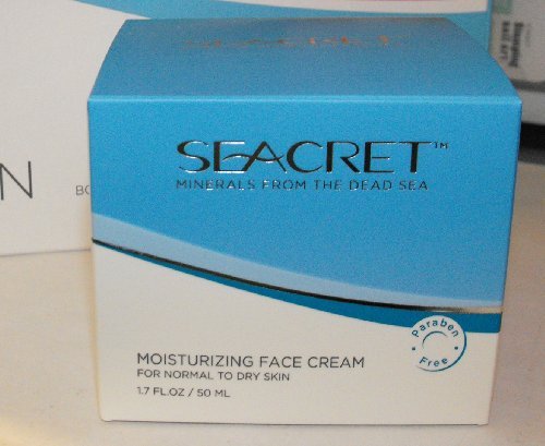 Seacret Moisturizing Face Cream for Normal to Dry Skin 1.7 Oz Blue Box with Minerals From the Dead Sea Paraben Free