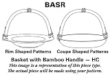 Wedgwood Jasper Conran Casual-Biscuit Basket with Bamboo Handle HC, Fine China Dinnerware