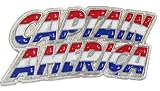  : Captain America Buckle Name Logo Red White Blue Belt