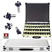 Neiko 50-Piece Premium-Grade 1/2" Tungsten Carbide 3-Blade Router Bit Set - 3 and 2 Blade - Aluminum Case