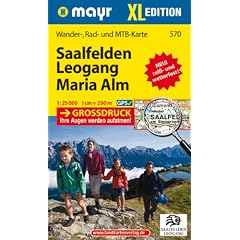 Saalfelden - Leogang - Maria Alm XL: Wander-, Rad- und Mountainbikekarte. GPS-genau