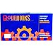 Ammex Gloveworks Industrial Grade Latex Glove, Powder Free, 9.5" Length, 4 mils Thick, X-Small (Pack of 100)
