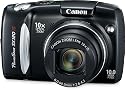 Canon PowerShot SX120 IS - Digital camera - compact - 10.0 Mpix - optical zoom: 10 x - supported memory: MMC, SD, SDHC, MMCplus - black