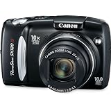 Canon PowerShot SX120 IS - Digital camera - compact - 10.0 Mpix - optical zoom: 10 x - supported memory: MMC, SD, SDHC, MMCplus - black