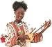 22" Hand-Carved Long Kora From Mali - Traditional African Musical Instrument