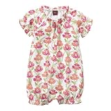 Tea Collection Iris Raglan Romper, Milk, 6-12 Months