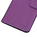Evecase iPhone 6S Plus Case, Book Style Wallet Folio Leather Case with Credit Card ID Pockets, Stand & Strap for Apple iPhone 6S Plus / 6 Plus 5.5'' Screen Smartphone - Purple
