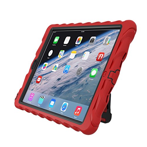 Gumdrop Cases Hideaway Color Case for iPad Air, Red/Black (CUST-GSIPADAIR-RED_BLK)