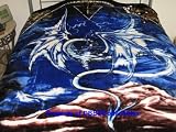 Korean Style Queen Mink Blanket Flying Dragon