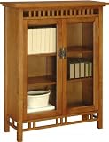 Eco Mission Curio Cabinet Wood  Cherry