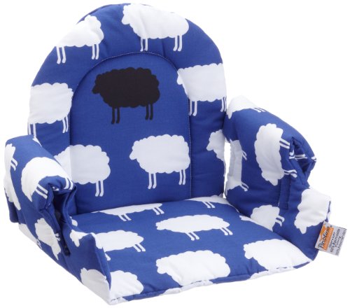 Pinolino 58522-1S – Sitzverkleinerer Komfort, Stoff ‘Happy Sheep’ blau
