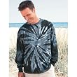 Tie Dye Mania Adult Long-sleeve Tie-Dyed Tone-on-Tone Swirl 6.1 oz 100% Cotton L/S T-Shirt