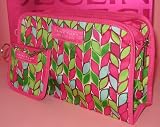 Clinique lovely colorful leaf cosmetic bag