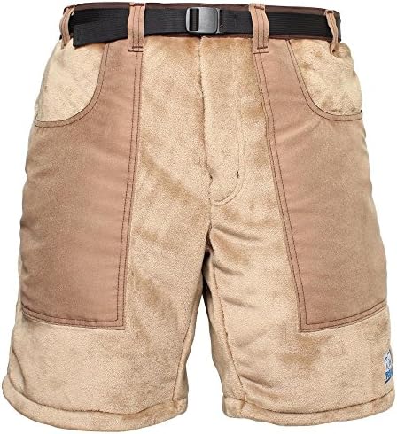 Polar Shorts - Fleece Shorts for Cool Weather (Khaki 32)