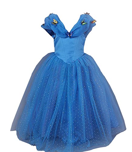 Sophiashopping 2015 Princess Cosplay Dress Halloween Party Costumes Custom for children for Kids Girls 3-7 Years