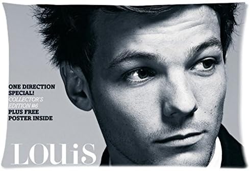 Sculpture Life Unique-Home One Direction Louis Tomlinson Rectangle Pillow Case 20 X 30 Inch (Twin Side)