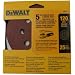DEWALT DW4311 5-Inch 8 Hole 120 Grit Hook and Loop Random Orbit Sandpaper (25-Pack)