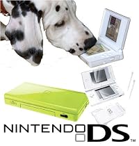 Nintendo DS Lite Green + Nintendogs Dalmatian Game & Free Crystal Protector Accessory Pack